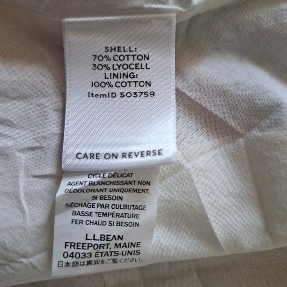 LL BEAN SIGNATURE plaid lightweight cotton lyocell fully lined sundress Boho 6 - Picture 5 of 7